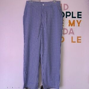 Women’s Blue Gingham Pants
